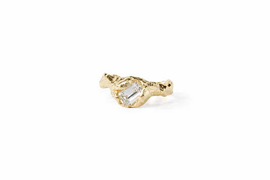 senn | #102 Firm Ring / 0.8ct Certified moissanit